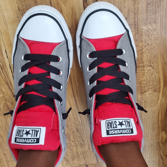 Black, Gray, & Red Converse - Picture 8 of 11